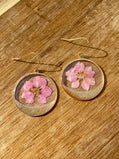 Sweet Peas in Pink Earrings