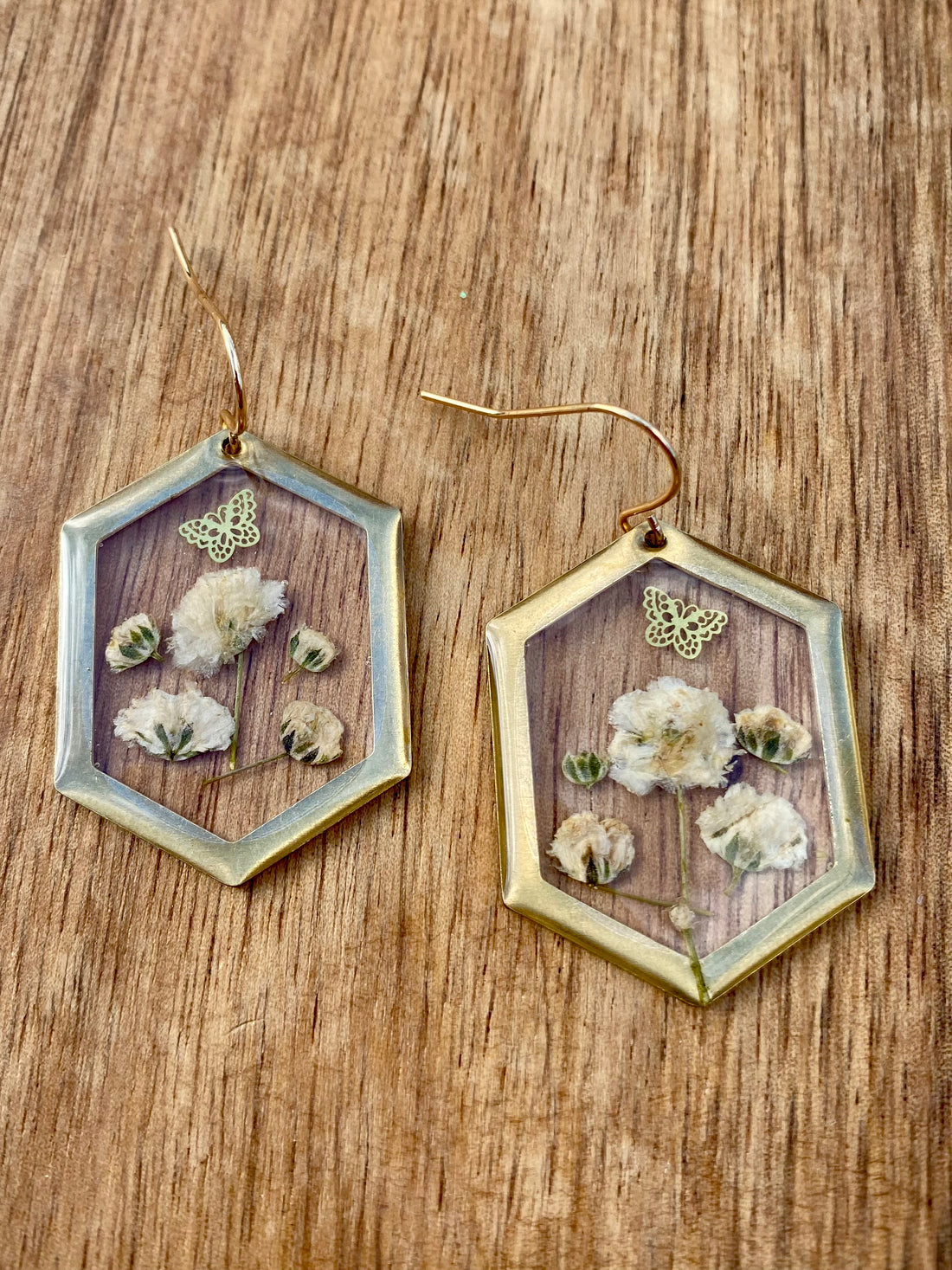 White Baby's Breath Earrings
