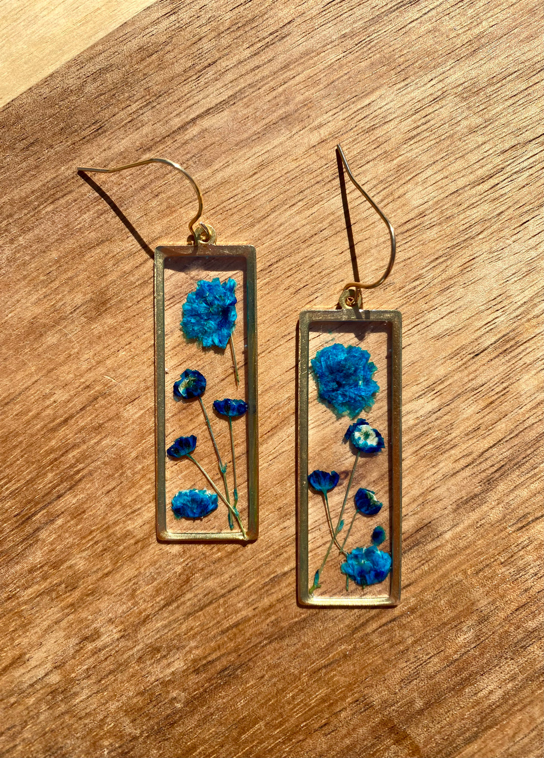 Blue Baby's Breath Earrings