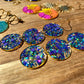 Triple Circle Lagoon Earrings