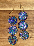 Triple Circle Lagoon Earrings