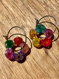 Starflower Hoop Dangles