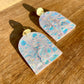 White Arch Crystal Earrings
