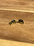 Black Moon Star Studs