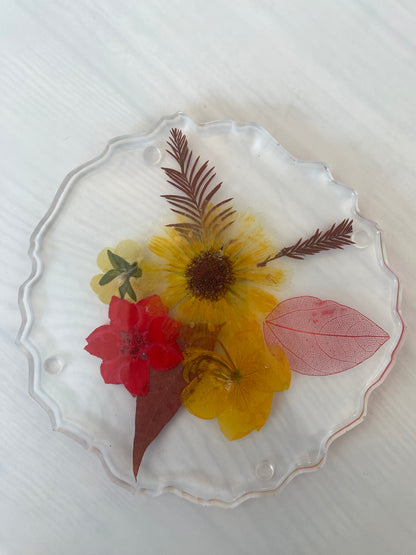 Flower Geode Coaster