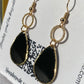 Black Teardrop Dangles