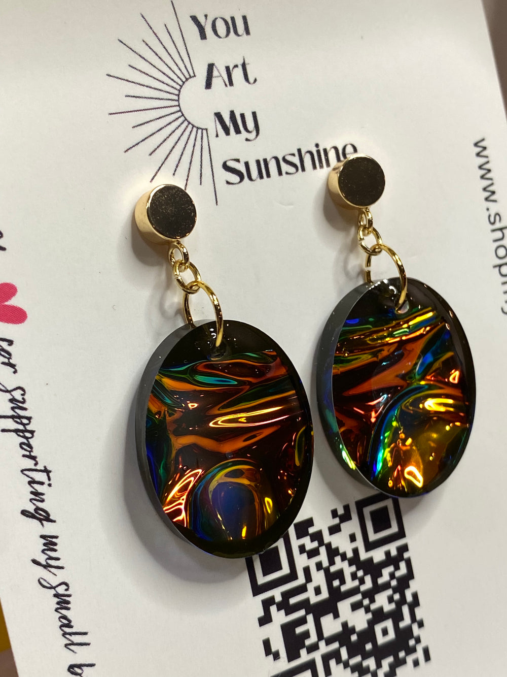 Opal Fire Earrings