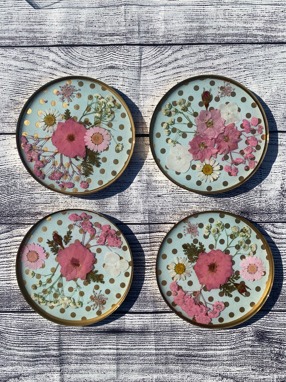 Luxe Pink Floral Coaster