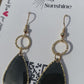 Black Teardrop Dangles