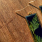 Black Fern Leaf Earrings