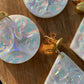 White Arch Crystal Earrings