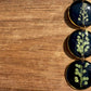 Black Tiered Leaf Earrings