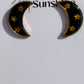 Black Moon Star Studs