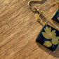 Gold Leaf Dangle Earrings