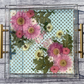 Luxe Pink Floral Tray